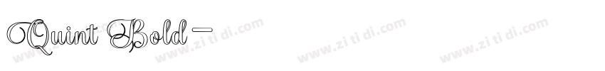 Quint Bold字体转换